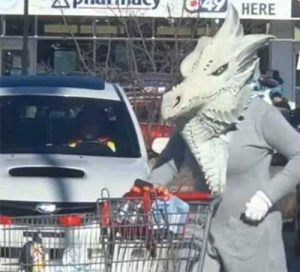 dragon out shopping